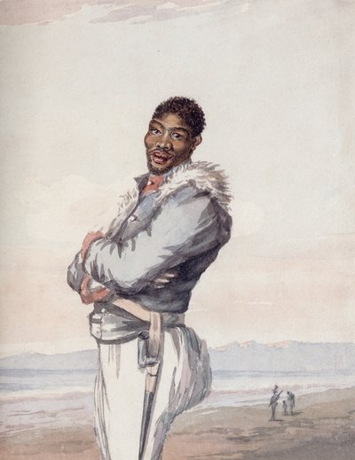 This is a Soldier of the Hottentot Corps, Formed by the VOC in 1795 by Lady Anne Barnard
